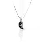 Black half star Necklace