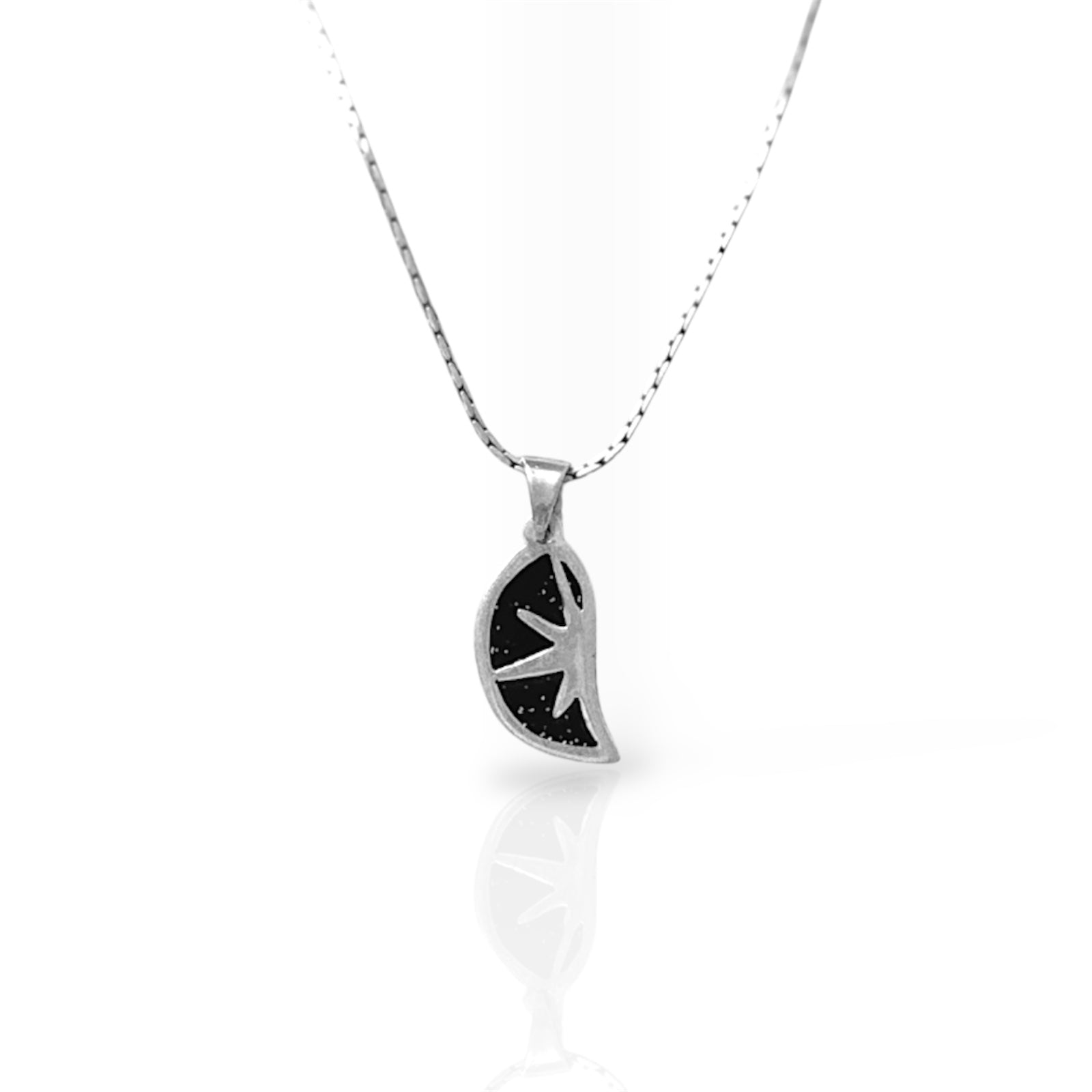 Black half star Necklace