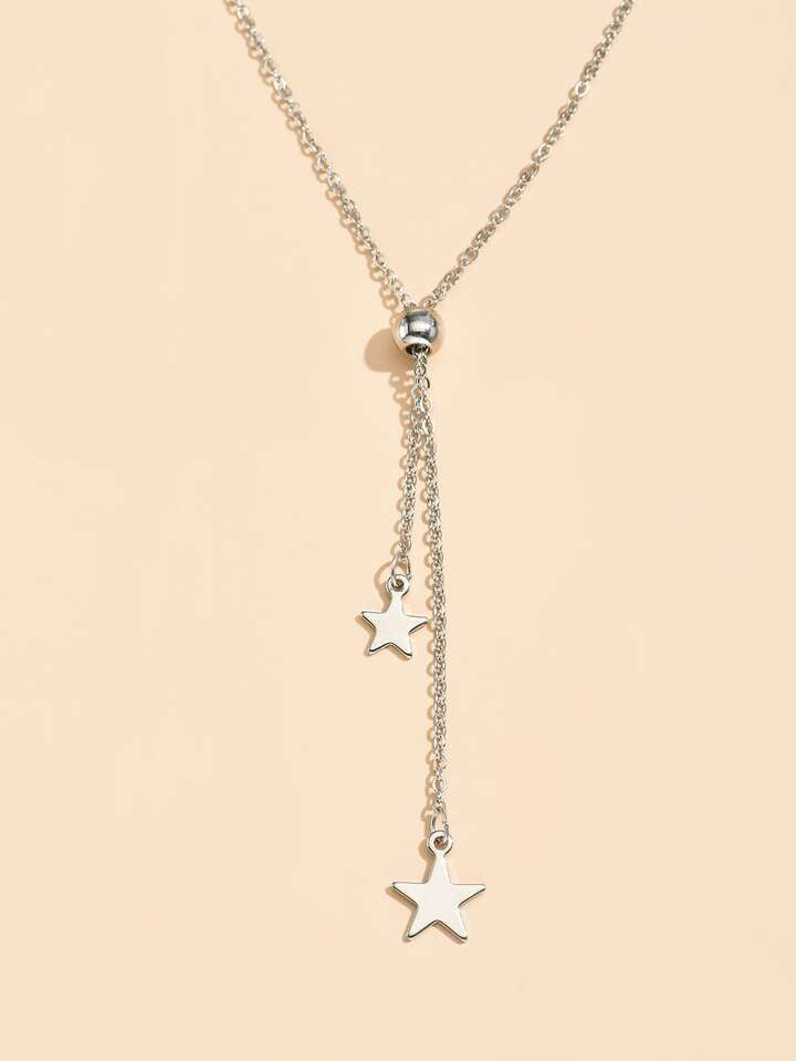 Star Y Lariat Necklace