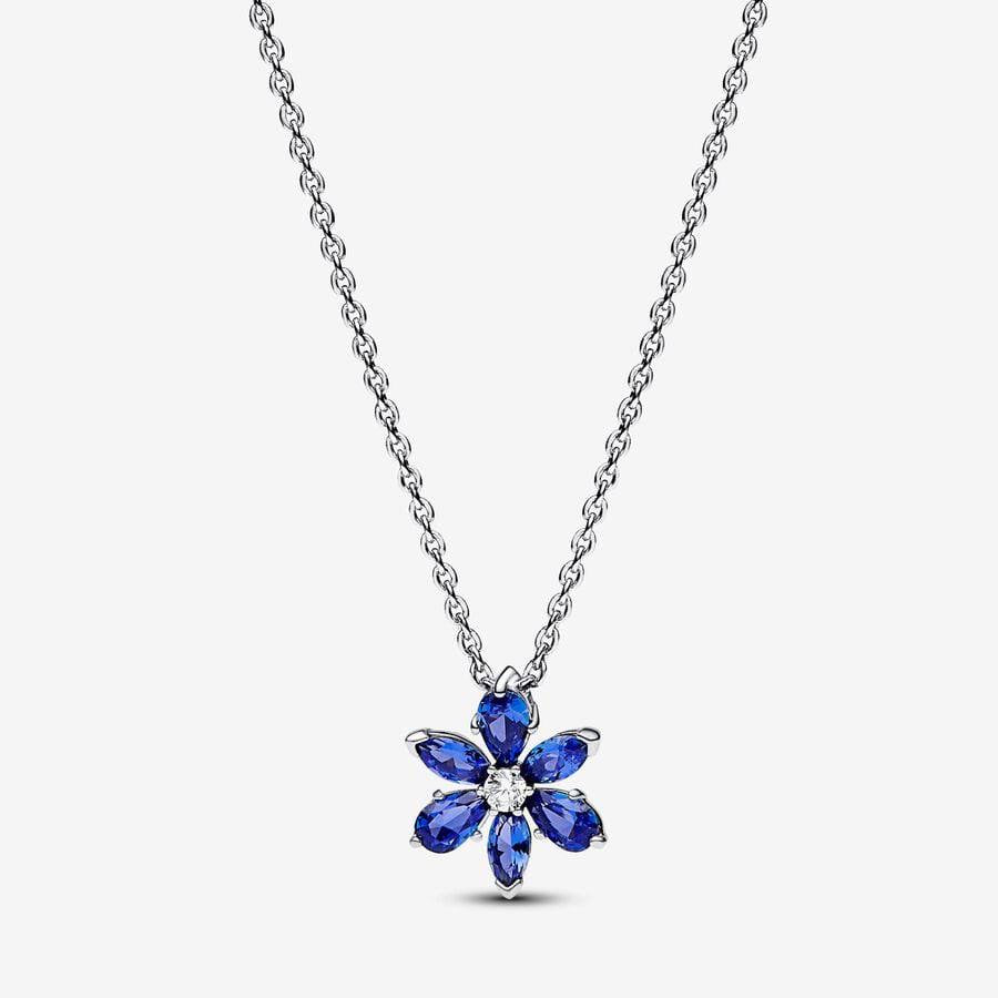Blue Flower Necklace