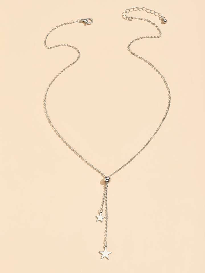 Star Y Lariat Necklace