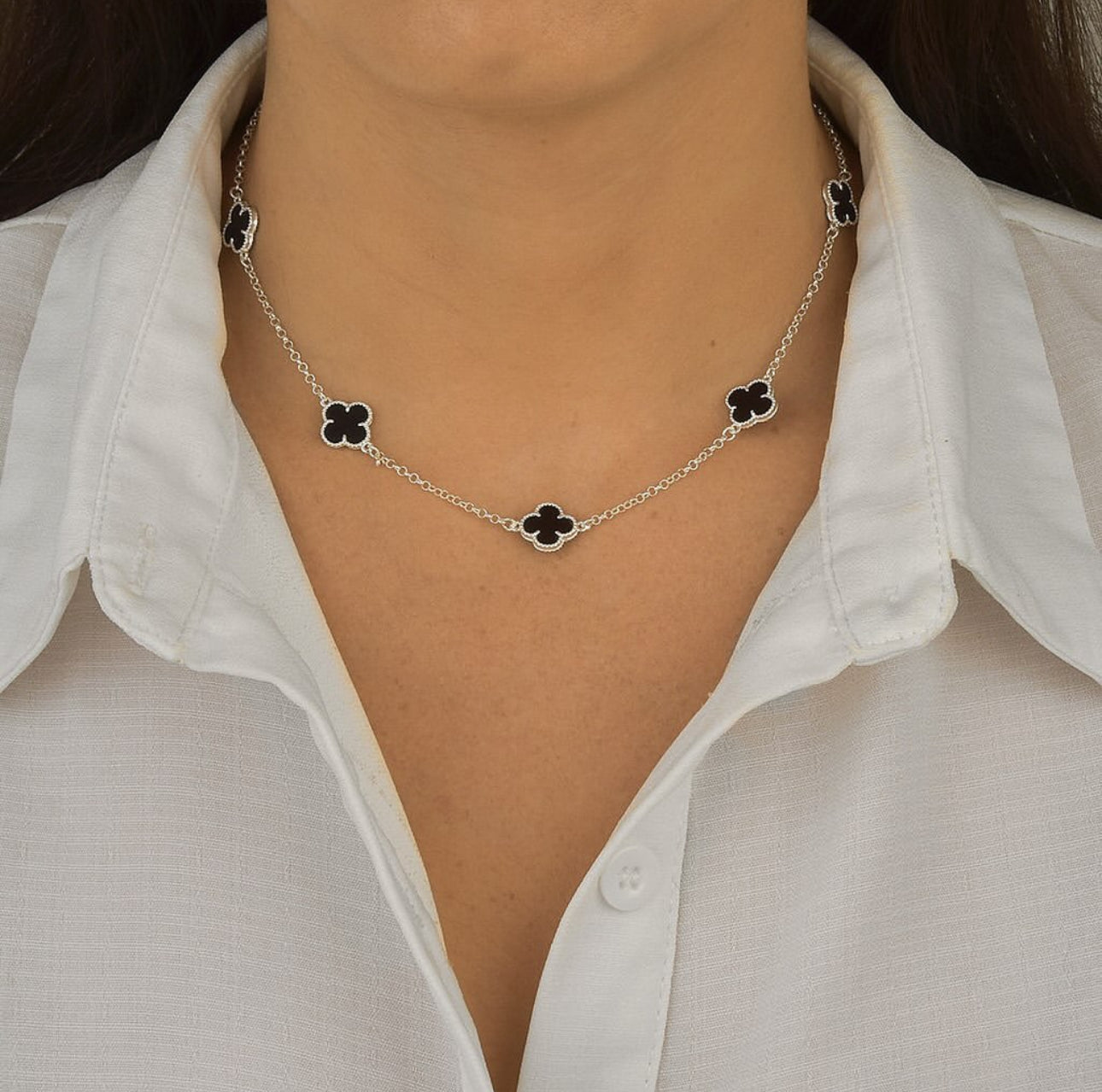 Black onyx Van Cleef Necklace
