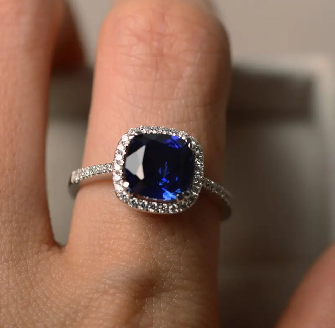 Blue Square Ring