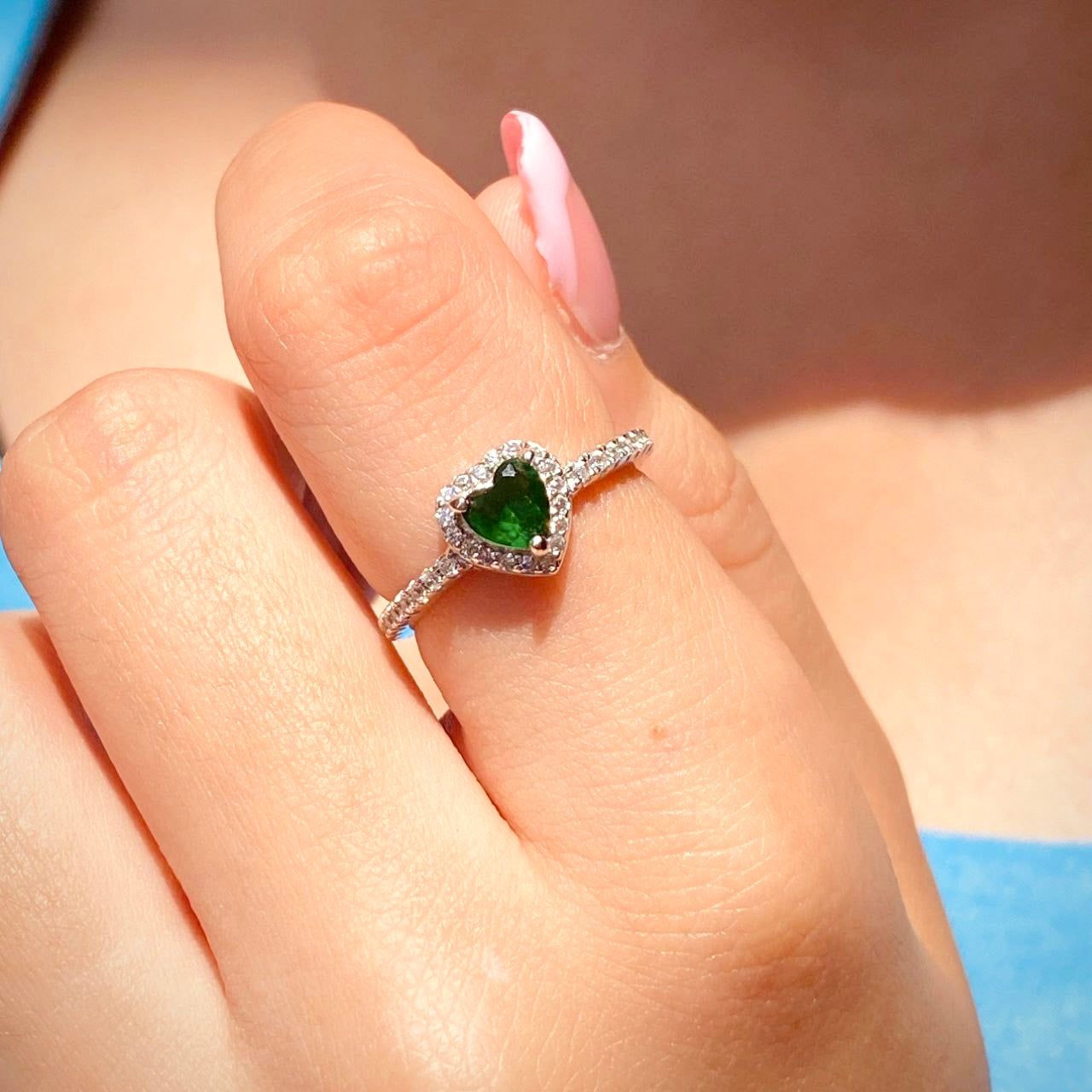 Green Heart Ring