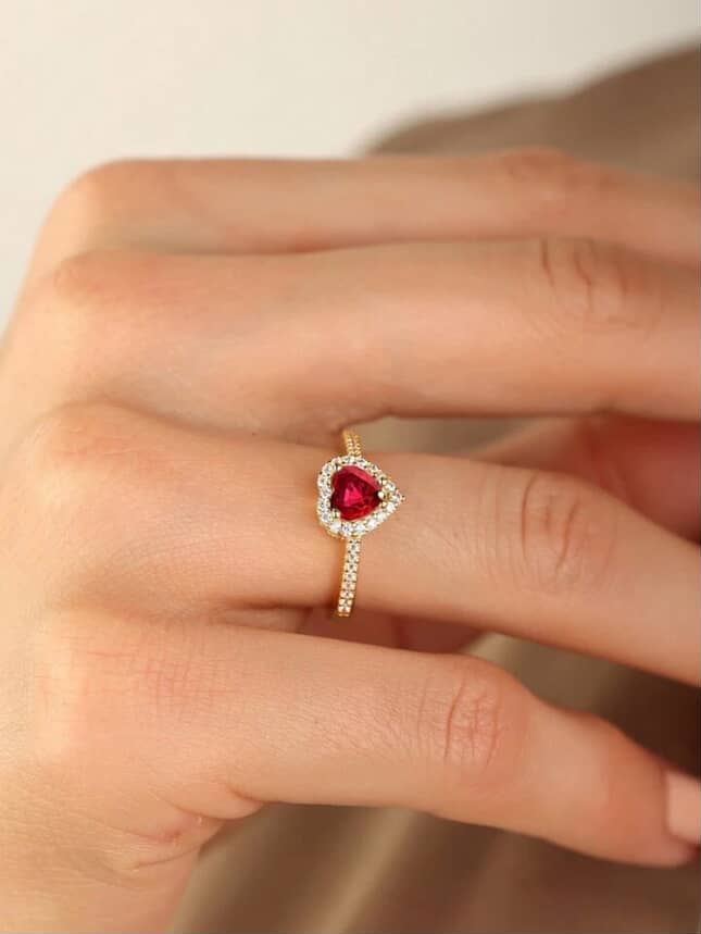 Red Heart Ring