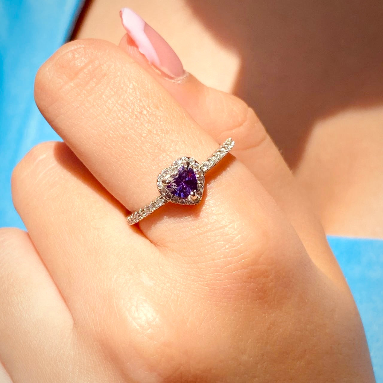 Purple Heart Ring