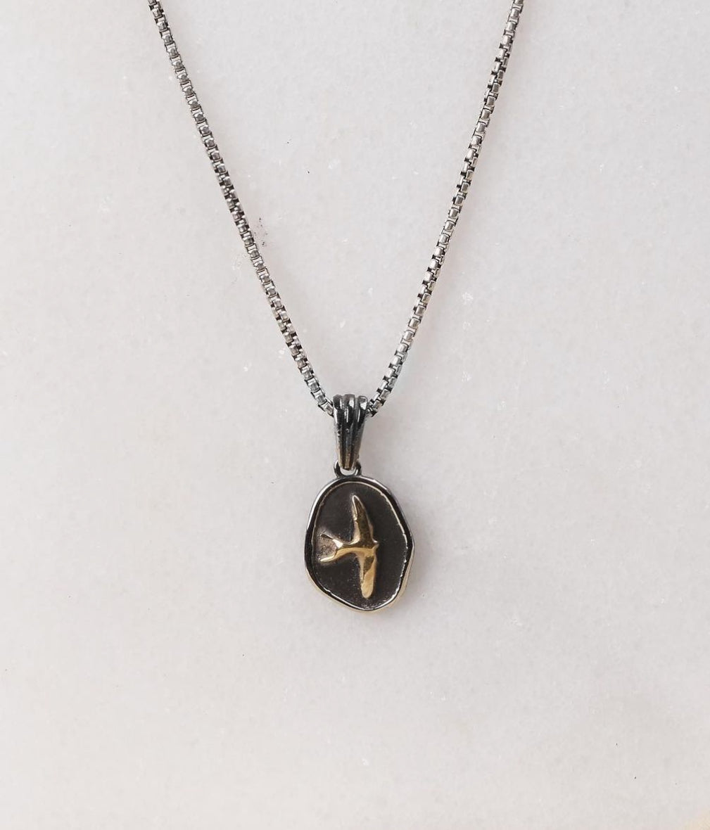 Golden liberty necklace