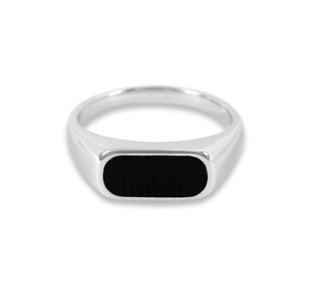Onyx  Flat Ring