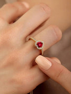 Red Heart Ring