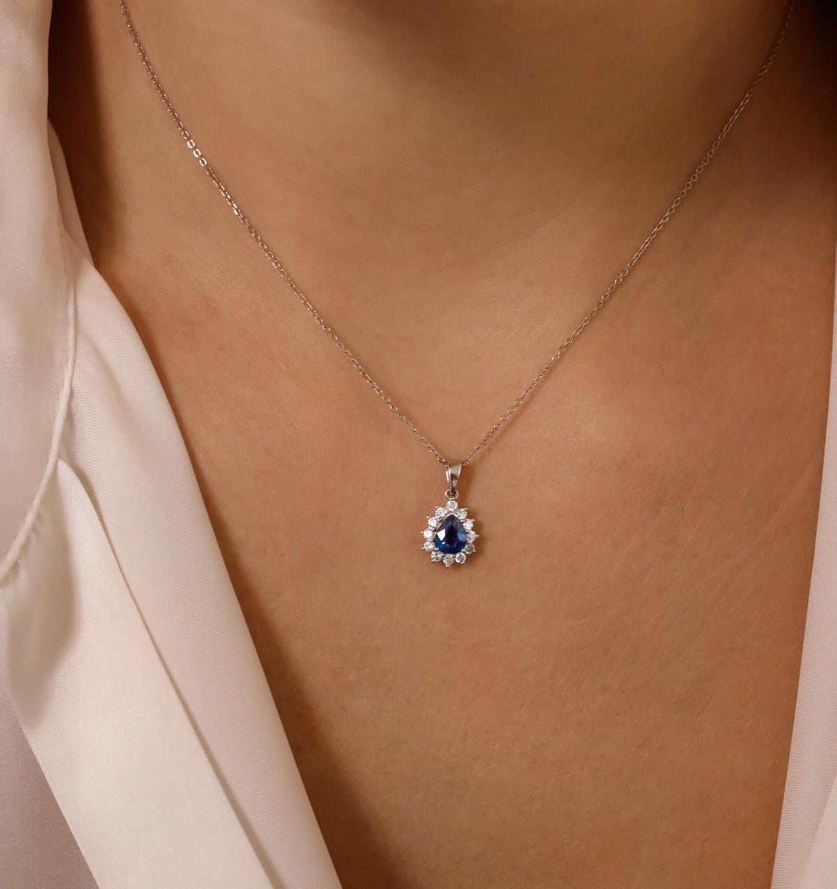 Blue Drop necklace