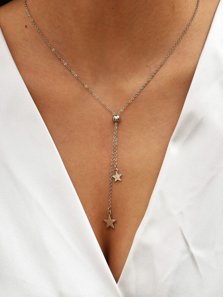 Star Y Lariat Necklace