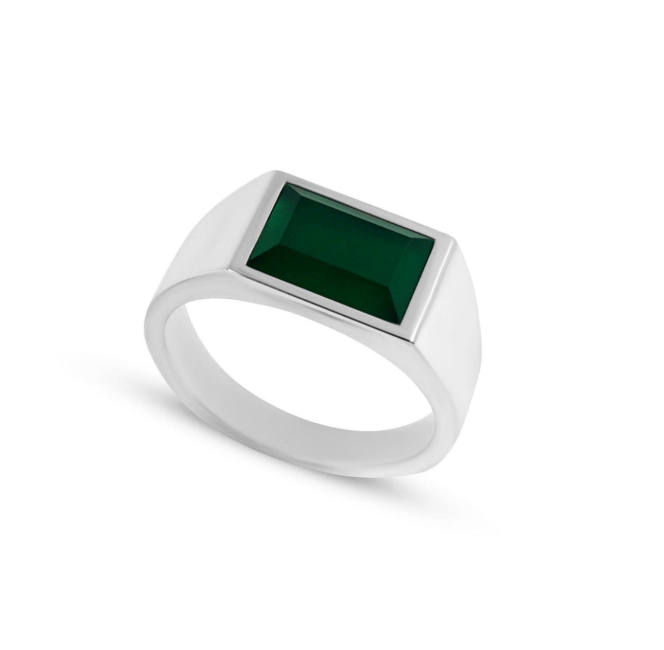 Green Agate Ring