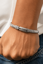 Aegean Link Bracelet in Sterling Silver 925s - Sila Silver Jewelry