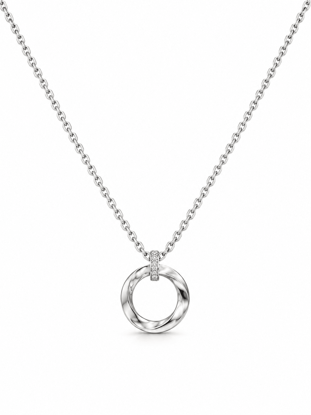 Aura Circle Necklace - Sila Silver Jewelry