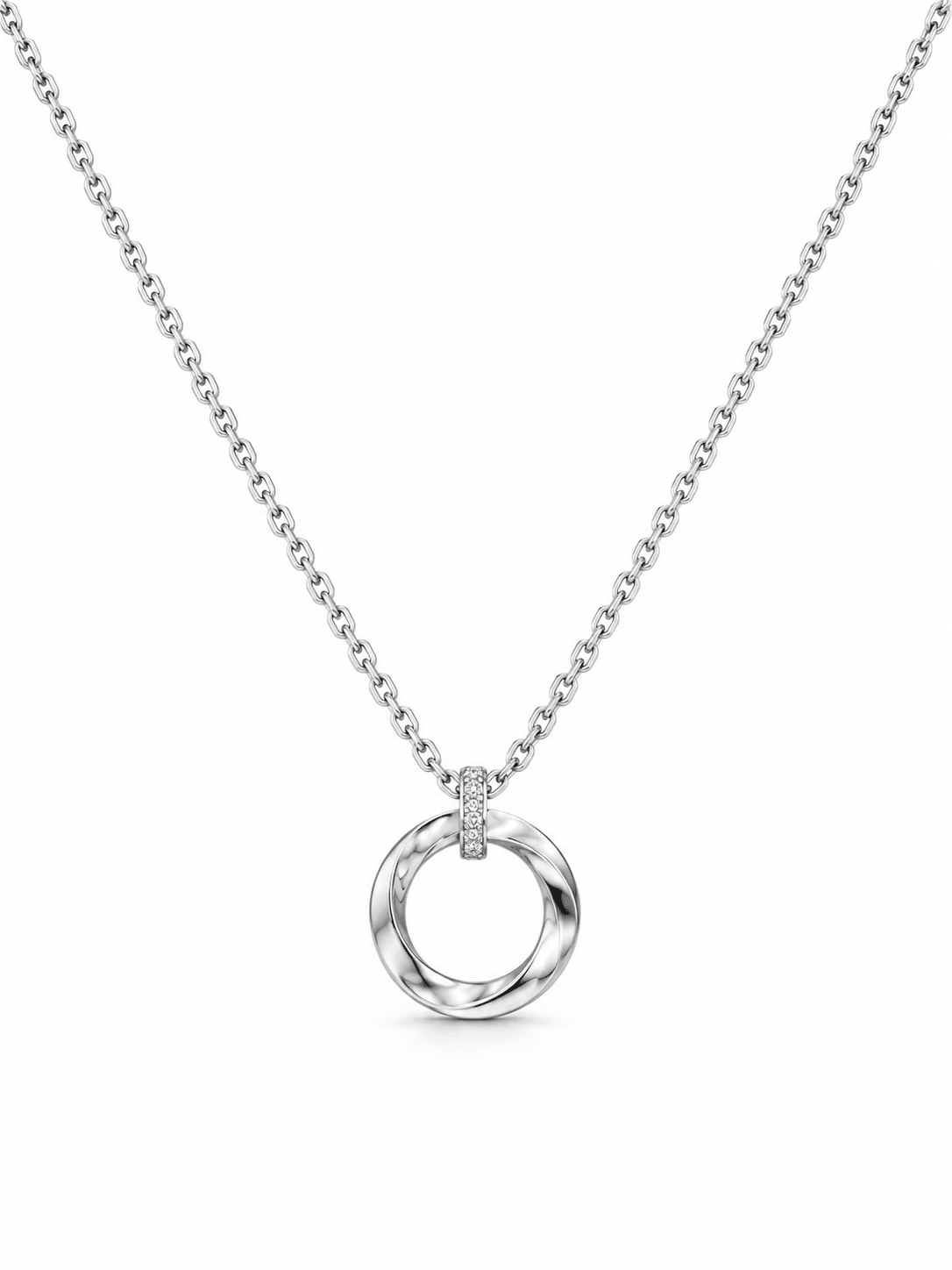 Aura Circle Necklace - Sila Silver Jewelry