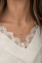 Aura Circle Necklace - Sila Silver Jewelry