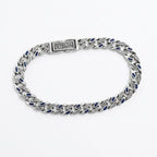 Azure Link Bracelet in Sterling Silver 925s - Sila Silver Jewelry
