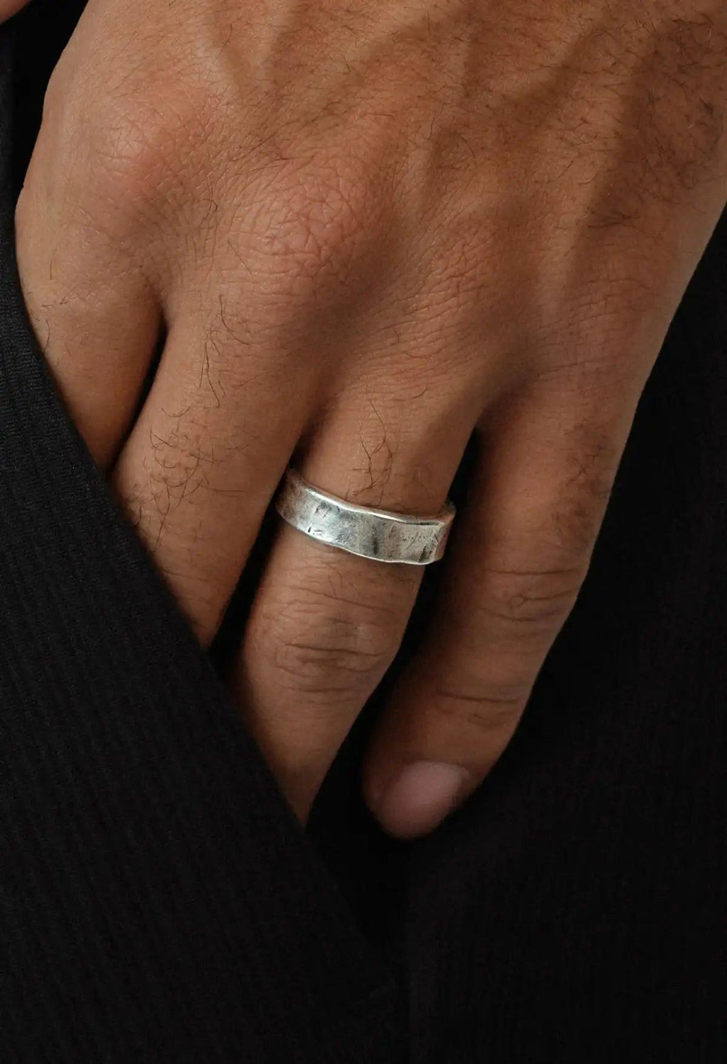 Bended Open Ring - Sila Silver Jewelry