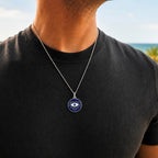 Blue Eye Necklace -Pure Sterling Silver 925s - 60cm - Sila Silver Jewelry