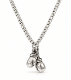 Boxing Necklace - Sterling Silver 925 - Sila Silver Jewelry
