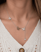 Butterfly Garden Necklace - Sila Silver Jewelry