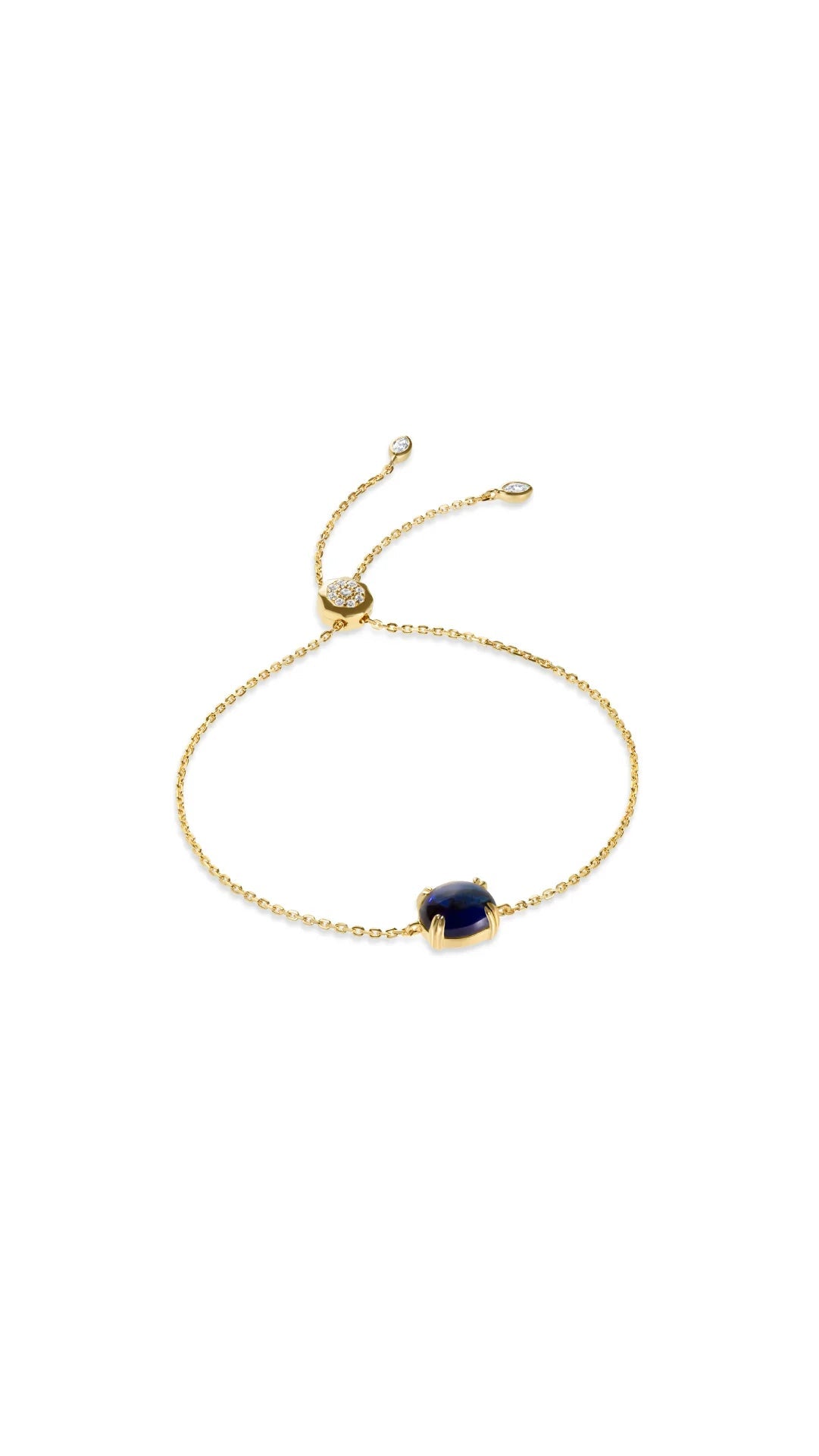 CABOCHON BRACELET SAPPHIRE - Sila Silver Jewelry