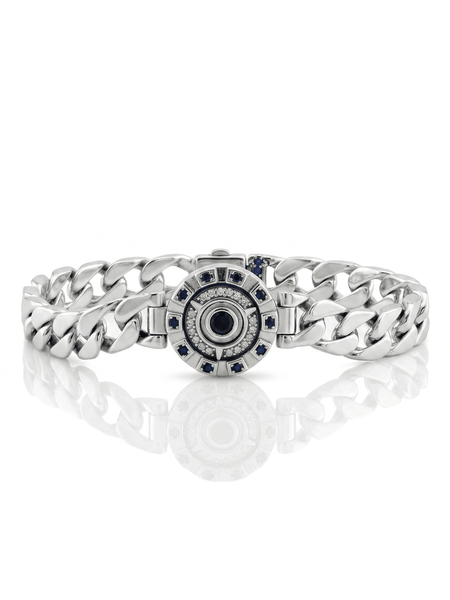 Casino Bracelet - Sterling Silver 925 - Sila Silver Jewelry