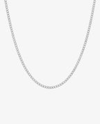 Curb Silver Chain - 3mm - Sila Silver Jewelry