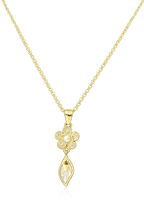 Daisy Drop Necklace - Sila Silver Jewelry