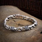 DEADWEIGHT Bracelet in Sterling Silver 925s-(20cm-9mm) - Sila Silver Jewelry
