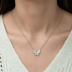 Flora Butterfly Necklace - Sila Silver Jewelry