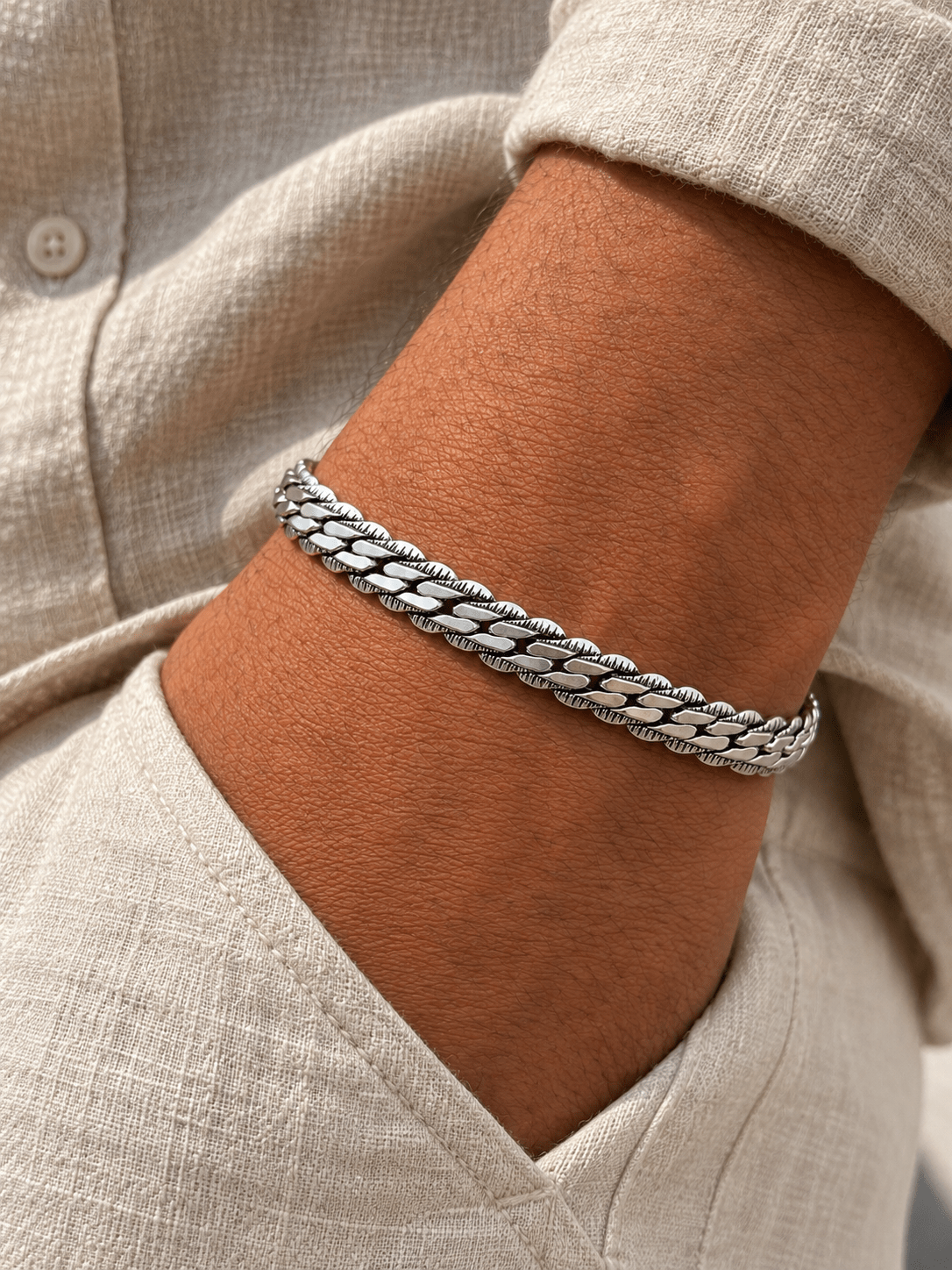 Havoc Bracelet - Sterling Silver 925 - Sila Silver Jewelry