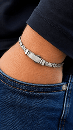 Imperial Byzantine Bracelet in Sterling Silver 925s - Sila Silver Jewelry