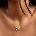 Liana Fly Necklace - Gold - Sila Silver Jewelry