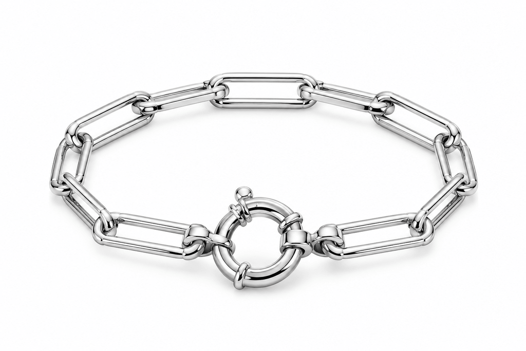 Linked Bracelet in Sterling Silver 925s - Sila Silver Jewelry