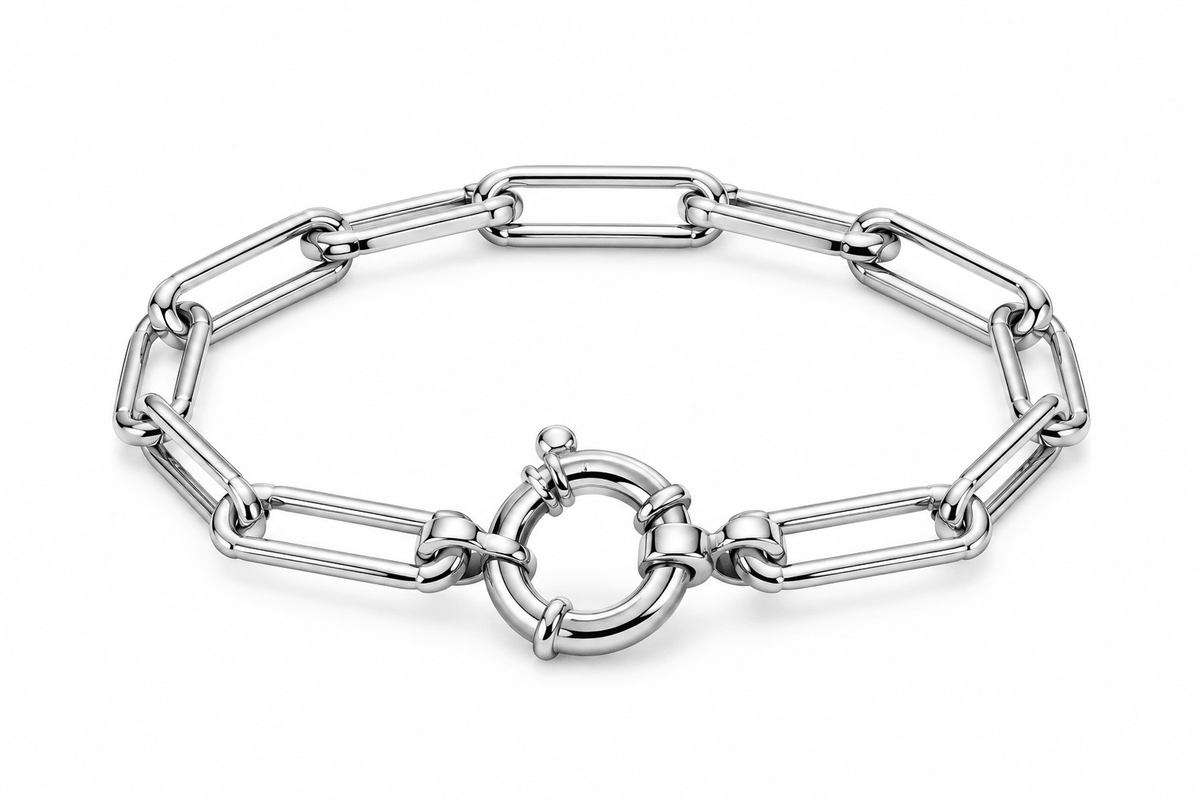 Linked Bracelet in Sterling Silver 925s - Sila Silver Jewelry