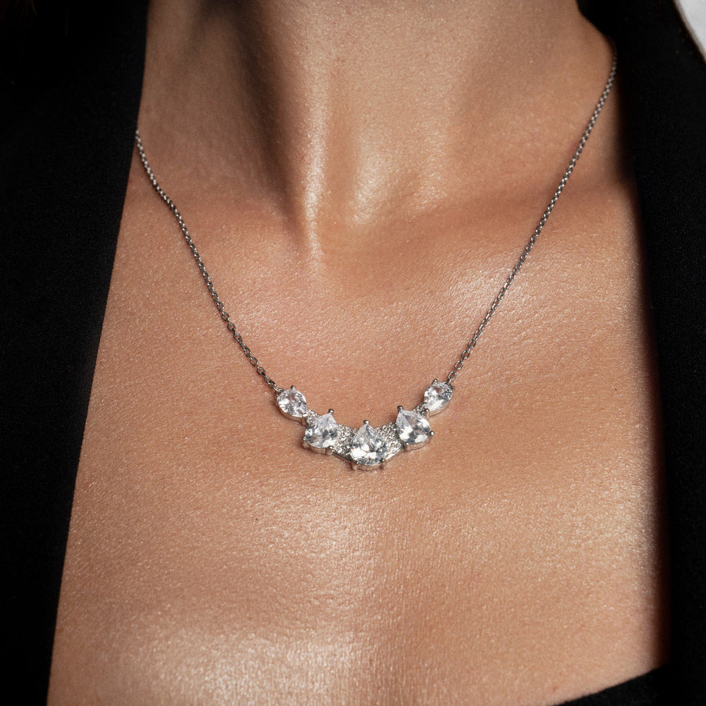 Luna Drops Necklace - Sila Silver Jewelry