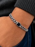 Midnight Sapphire Bracelet in Sterling Silver 925s - Sila Silver Jewelry
