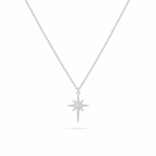 North Star Necklace -Pure Sterling Silver 925s-(55cm) - Sila Silver Jewelry