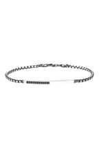 Onyx Line -S925 Sterling Silver Bracelet - Sila Silver Jewelry