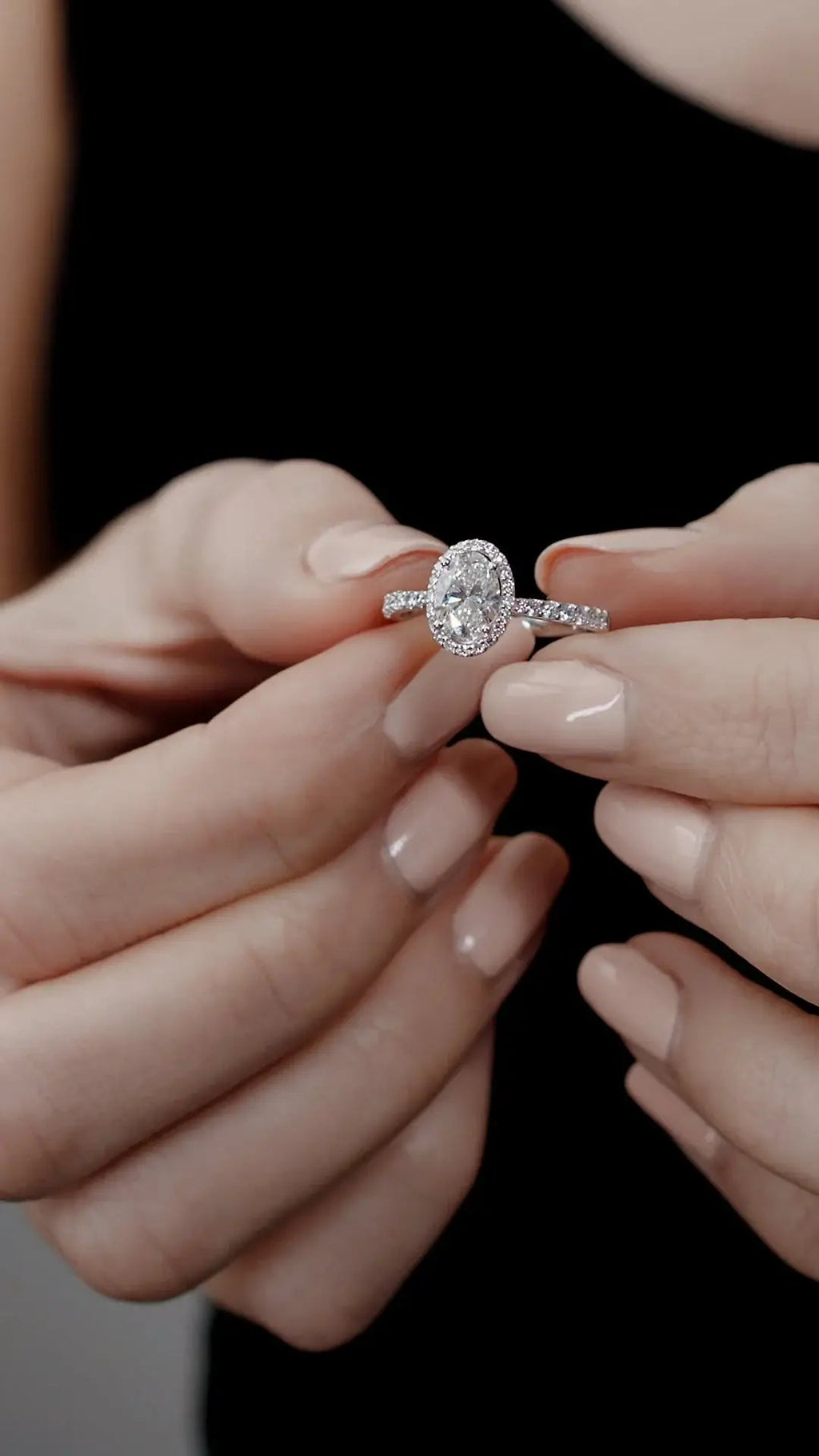 Oval Cut Lab Ring - Sila Silver Jewelry