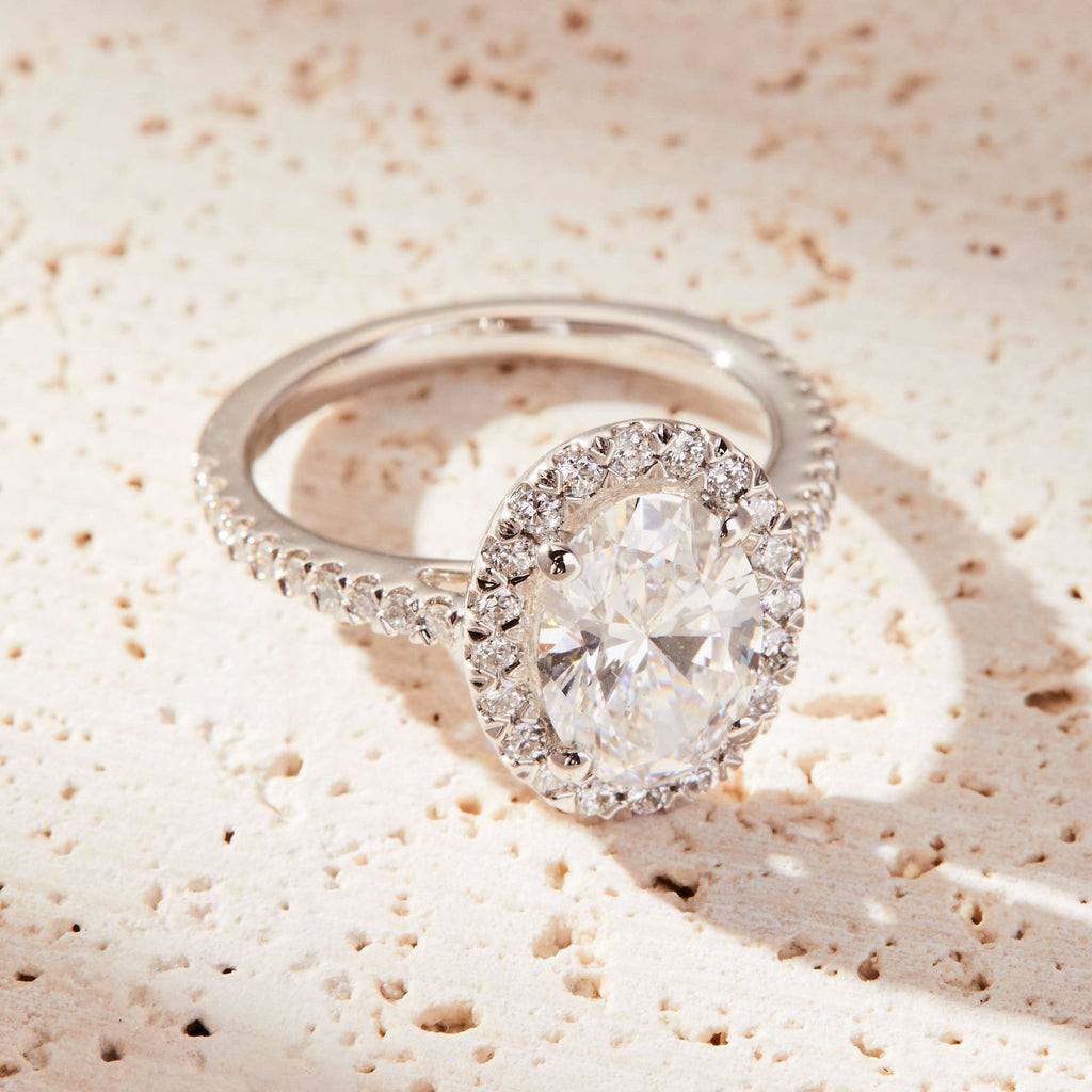 Oval Cut Lab Ring - Sila Silver Jewelry