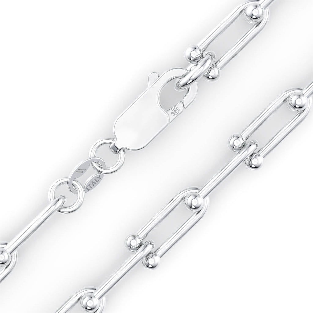 Roman Necklace -Pure Sterling Silver 925s - 55cm - Sila Silver Jewelry