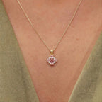 Rosé Petals Necklace - Gold - Sila Silver Jewelry