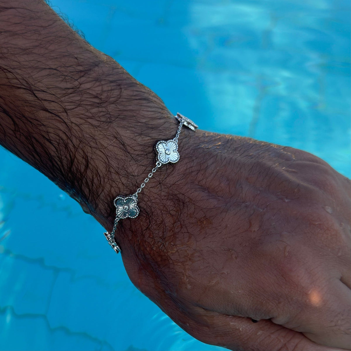 Silver Van Cleef Bracelet - Sterling Silver 925 - Sila Silver Jewelry
