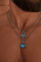 Solara Double-Face Abalone Pendant Necklace - Sila Silver Jewelry