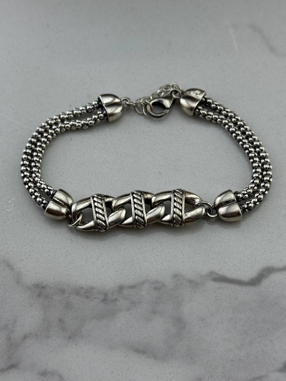Structure Bracelet - Sterling Silver 925 - Sila Silver Jewelry