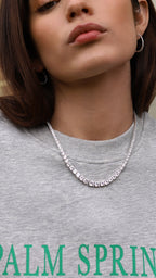TARYN GRADIENT NECKLACE 5mm - Sila Silver Jewelry