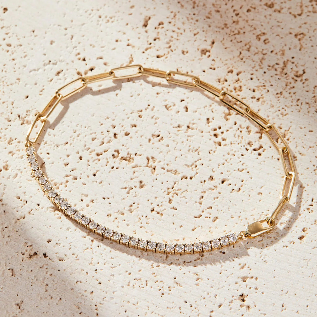 Tennis Link Bracelet - Sila Silver Jewelry