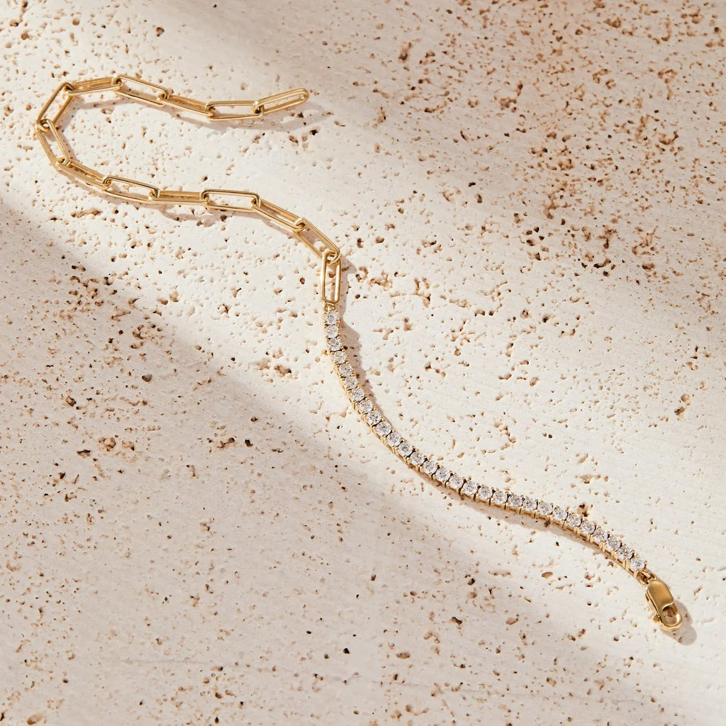 Tennis Link Bracelet - Sila Silver Jewelry